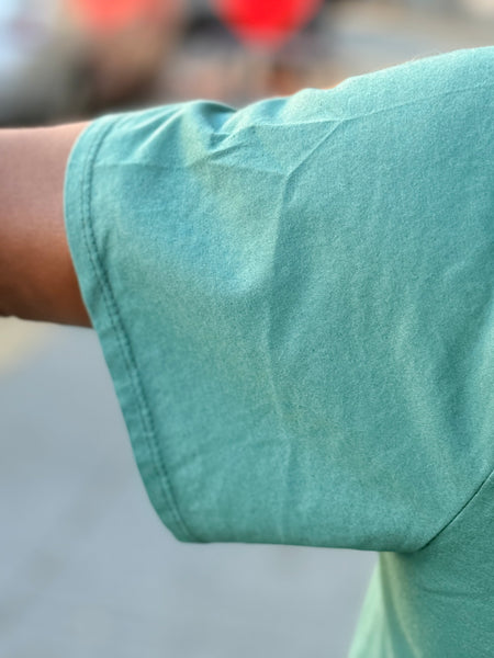 Pure Clothing Swing V-Neck Tee- Green