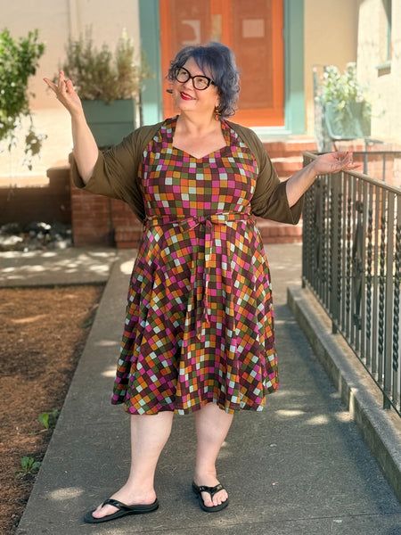 Effie's Heart Hedy Cap Sleeve Dress- Dream Print