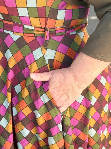 Effie's Heart Hedy Cap Sleeve Dress- Dream Print