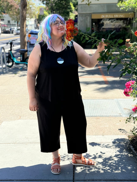 Blue Sky Ritzy Tank-Black