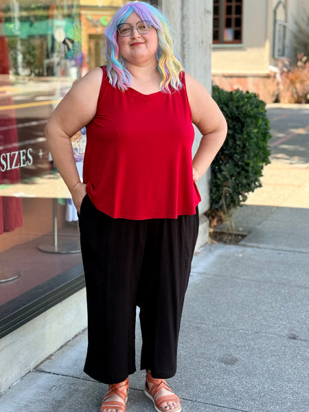 Blue Sky Ritzy Tank-Lipstick