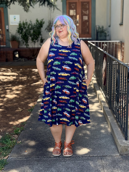 Blue Sky Evangeline Dress- Fun Fifties