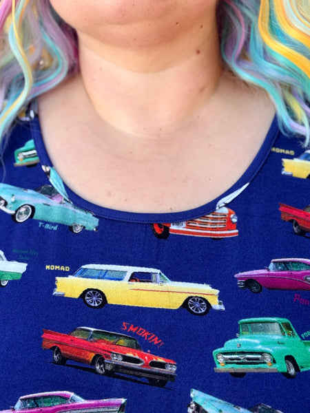 Blue Sky Evangeline Dress- Fun Fifties