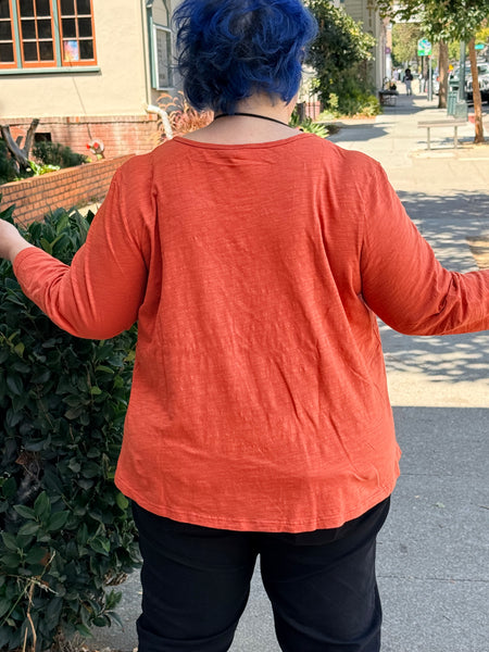 Kleen 3/4 Sleeve Round Neck Tee-Spices