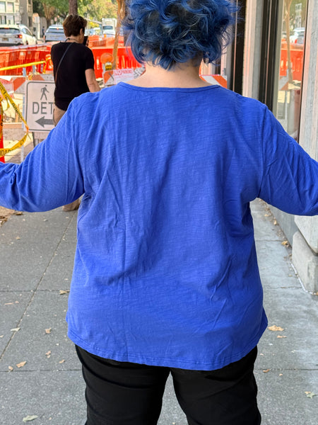 Kleen 3/4 Sleeve Round Neck Tee Royal