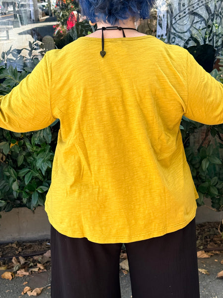 Kleen 3/4 Sleeve Round Neck Tee-Avocado