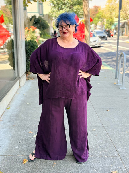 Oh My Gauze Name it Jane Top-Amethyst