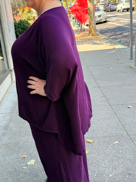Oh My Gauze Name it Jane Top-Amethyst