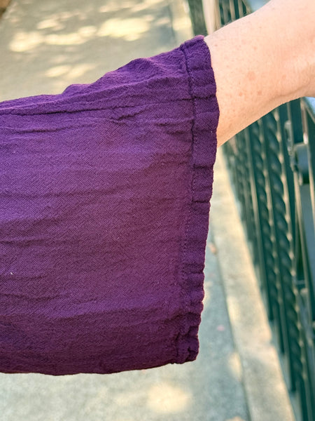 Oh My Gauze Kitty Top-Amethyst