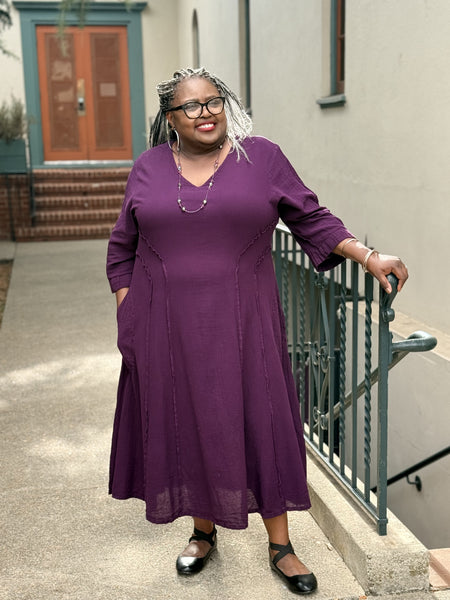Oh My Gauze Vineyard Dress-Amethyst