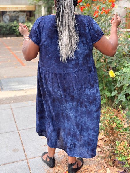 Oh My Gauze Alba Dress- Sapphire