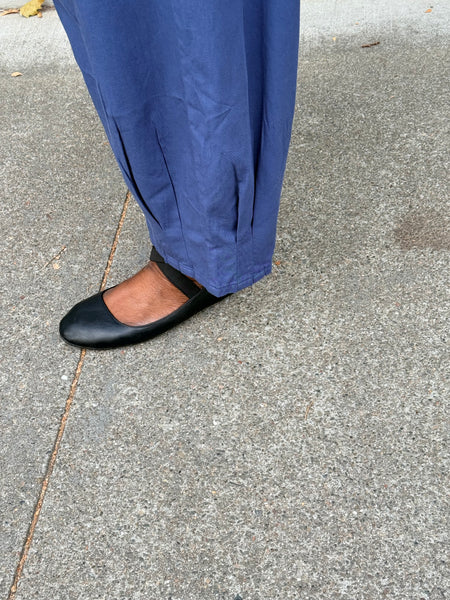 Kleen Cotton/Modal Tucks Pant-Cool Navy