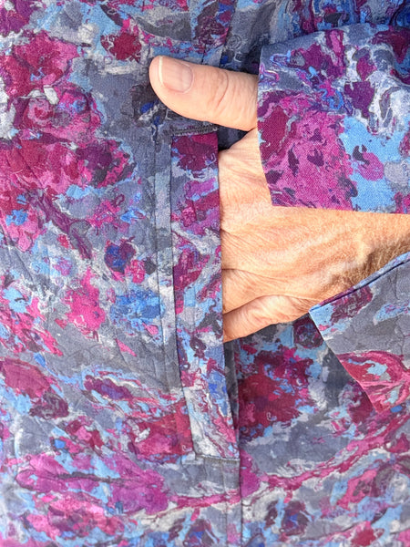 Habitat Destination Unknown Floral Artist Shirt- Grape