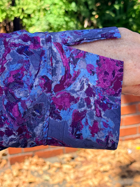 Habitat Destination Unknown Floral Artist Shirt- Grape