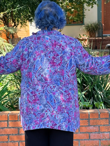 Habitat Destination Unknown Floral Artist Shirt- Grape
