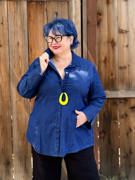 Habitat Perfect Travel Shirt-Dark Denim
