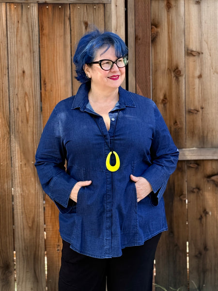 Habitat Perfect Travel Shirt-Dark Denim