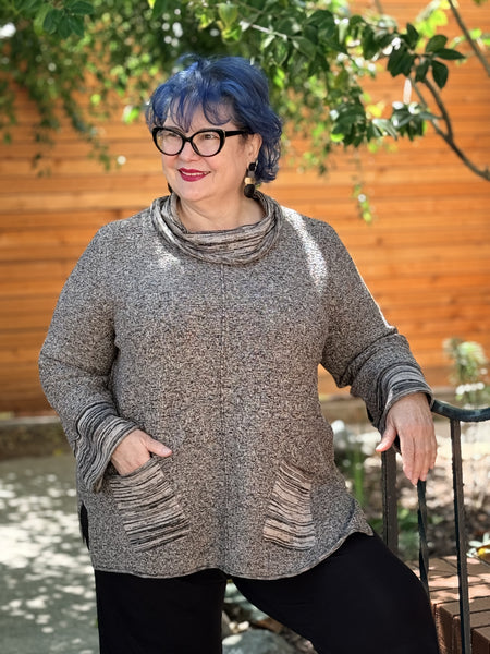 Habitat Cotton Scramble Stitch Relaxed Cowl-Willow