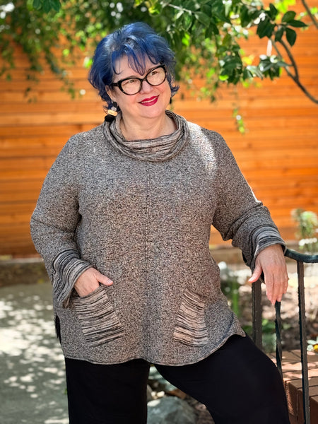 Habitat Cotton Scramble Stitch Relaxed Cowl-Willow