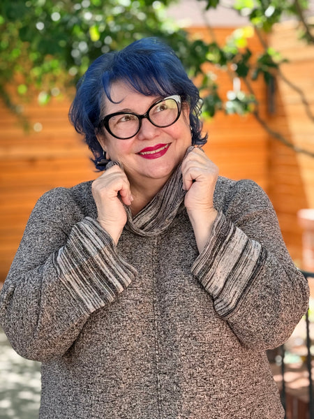 Habitat Cotton Scramble Stitch Relaxed Cowl-Willow