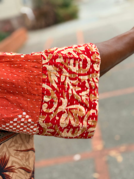 Pareo Kantha Free To Be Me Button Down-035