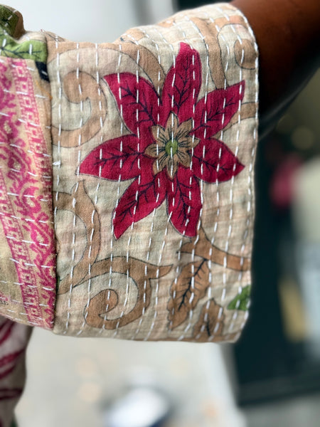 Pareo Kantha Free To Be Me Button Down-001
