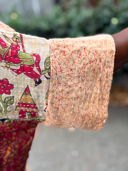 Pareo Kantha Free To Be Me Button Down-239