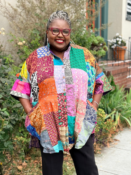 Kantha Bae Goddess Free to Be Button Down