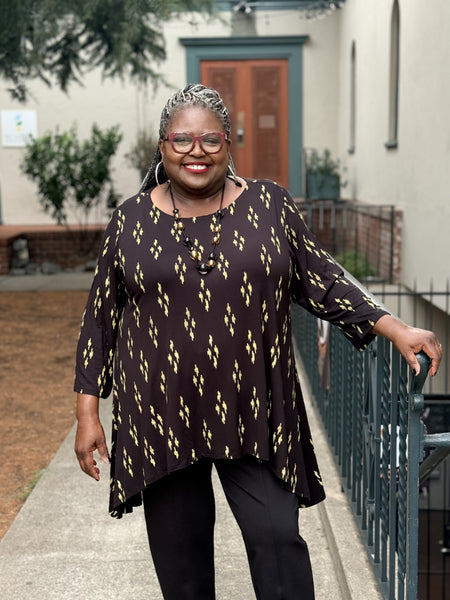 Kozan Dima Tunic- Lentil Diamond