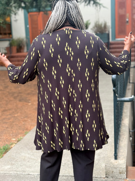 Kozan Dima Tunic- Lentil Diamond