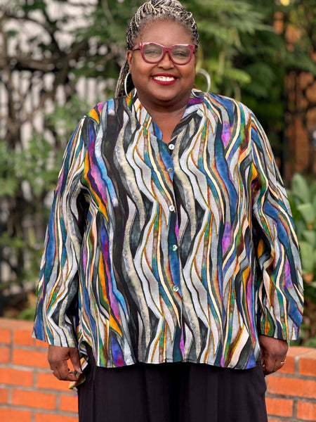 Niche Ash Blouse- Watercolor