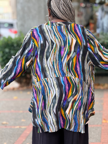 Niche Ash Blouse- Watercolor