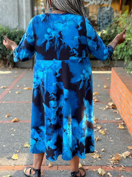Blue Sky Soul Dress- Blue Space