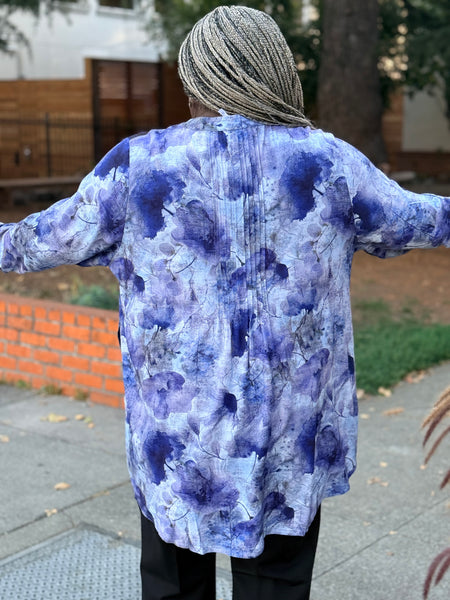 Blue Sky Margate Blouse-Floral Mist