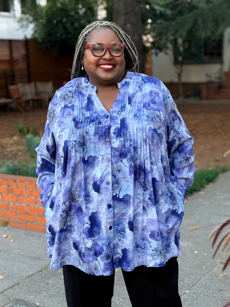 Blue Sky Margate Blouse-Floral Mist