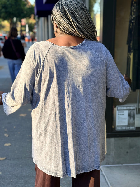 Jess and Jane Mineral Wash Patch Pocket-Allure
