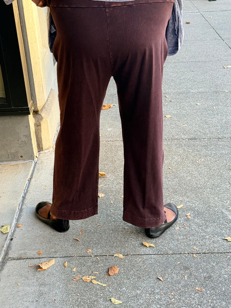 Jess and Jane Slim Pocket Pant-Espresso