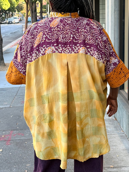 Pareo Kantha Free To Be Me Button Down-155