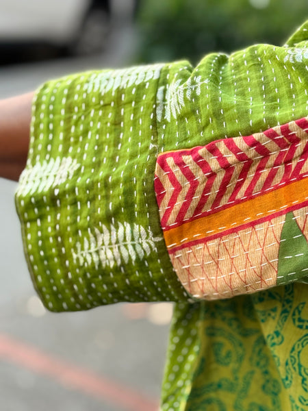 Pareo Kantha Free To Be Me Button Down-082