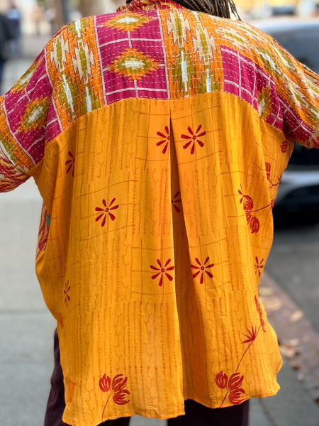 Pareo Kantha Free To Be Me Button Down-140