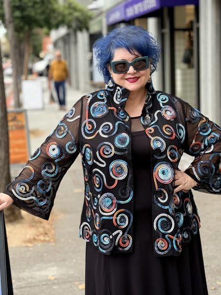 Damee Spiral Soutache Jacket-Multi