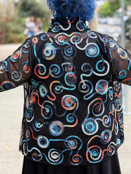 Damee Spiral Soutache Jacket-Multi