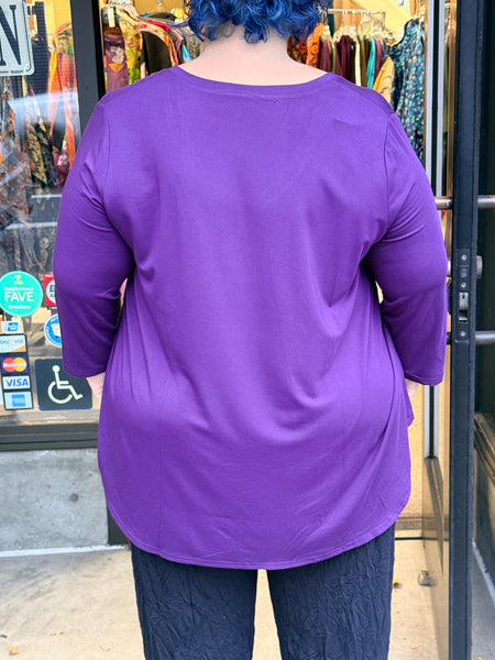 Blue Sky Jackie V Pullover-Royale