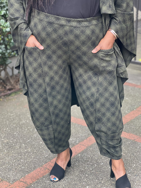 Kedem Sasson Gibbon Pant-Green Plaid