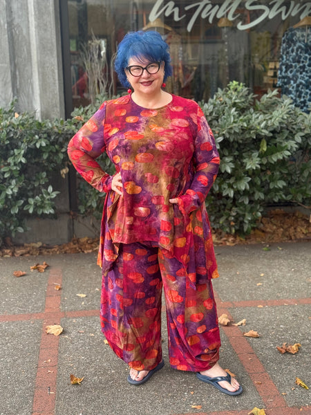 Alembika Poly-Knit Pant-Berry