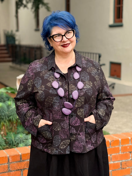 Habitat Crinkle Crepe Leaves Shirt Jacket