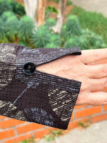 Habitat Crinkle Crepe Leaves Shirt Jacket