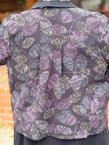 Habitat Crinkle Crepe Leaves Shirt Jacket