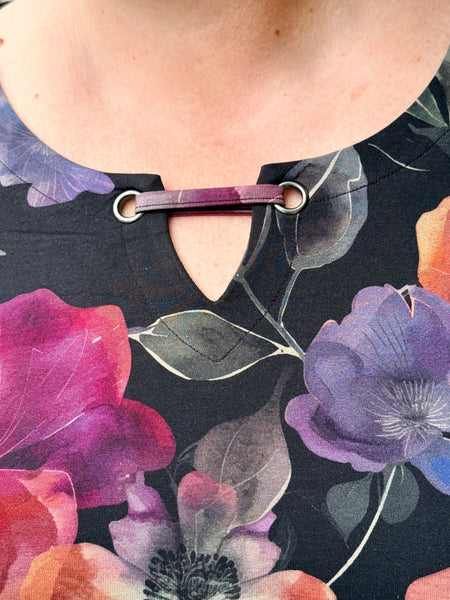 Blue Sky Gemi Top-Pink Petals