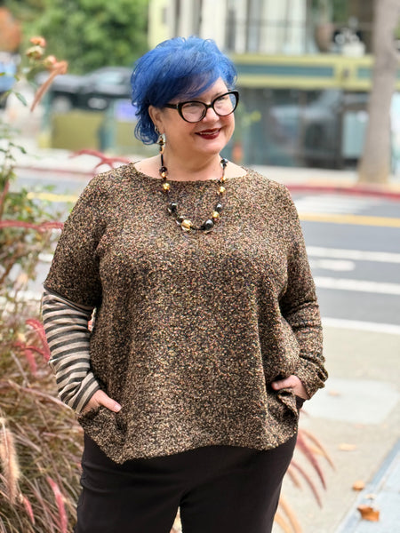 Alembika Urban Tima Boucle Top, Camel Melange